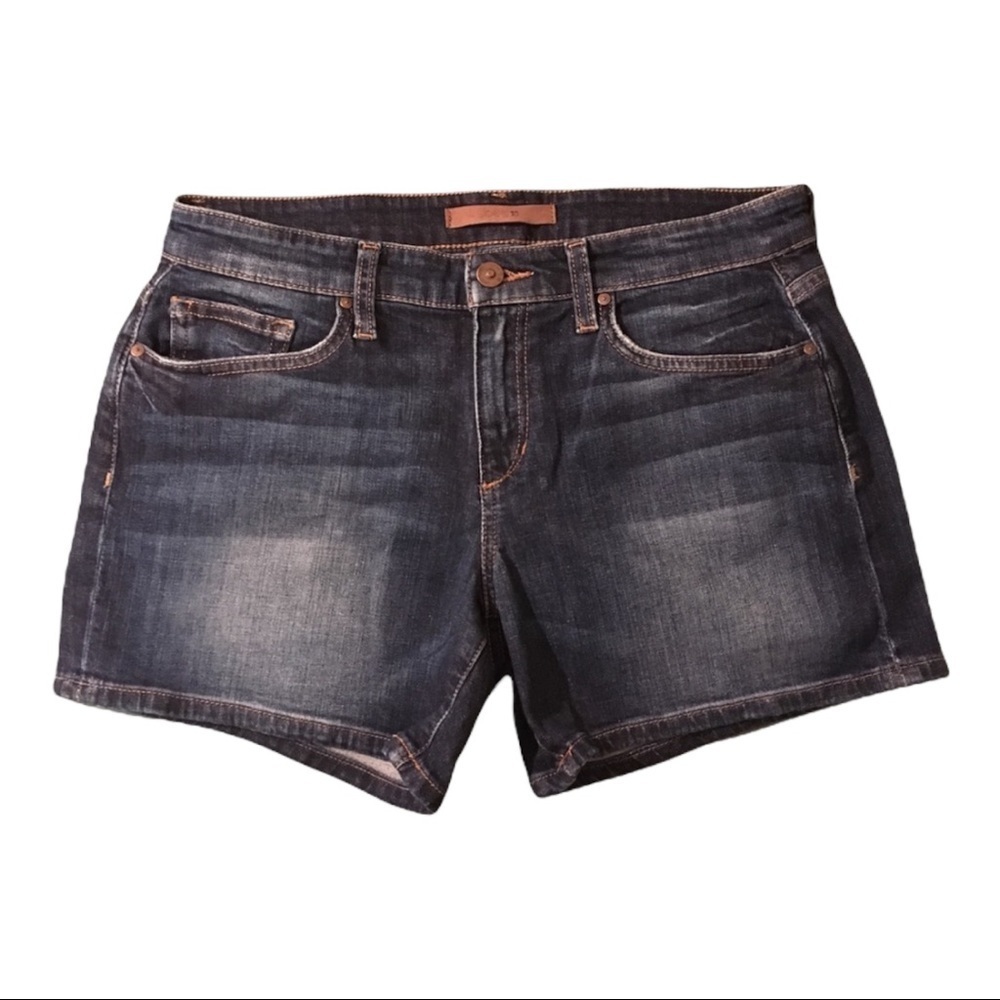 Joe’s Jeans Classic Denim Shorts Casual Low-Rise Dark Wash Trendy Summer Jeans